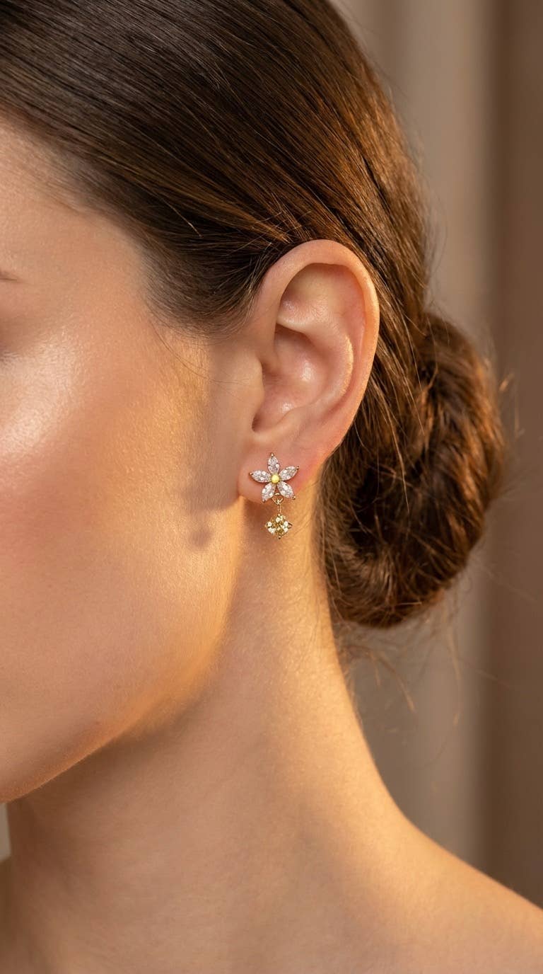 Boucles d’oreilles Fleora